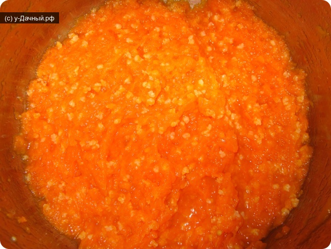тыквенная каша с яблоками