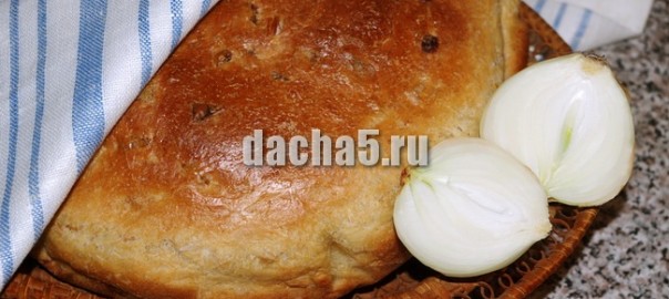 домашний луковый хлеб (на сыворотке)